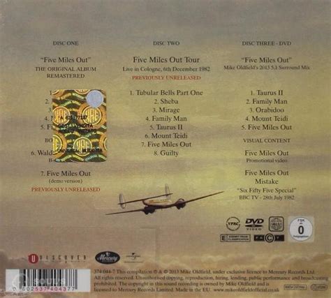 Mike Oldfield Five Miles Out Deluxe Edition 2 Cd Dvd Souls Sound