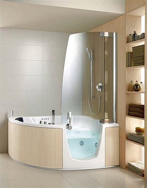 One of the major advantages of corner whirlpool shower combo by teuco is the possibility of having the convenience of a shower function every day together with the comfort of a bathtub, without having to choose between the two since both functions are perfectly integrated. Corner whirlpool tub - the perfect solution for small ...