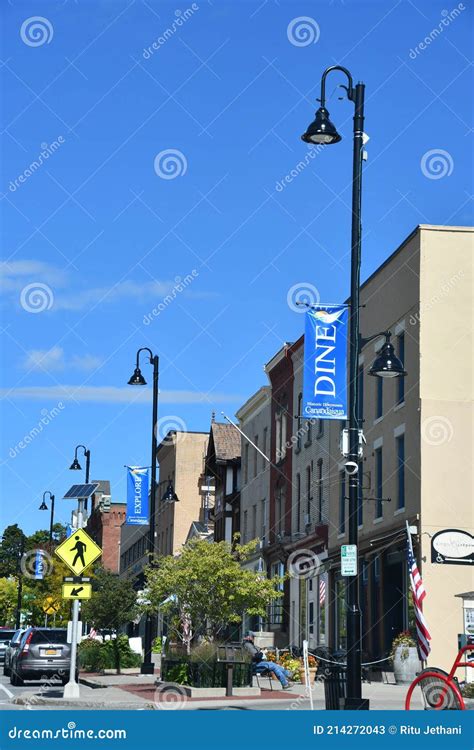 Main Street In Canandaigua New York Editorial Stock Photo Image Of