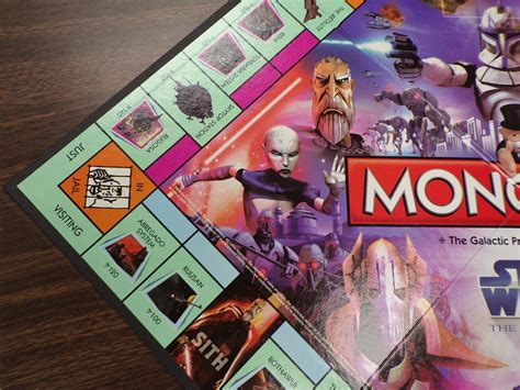 Star Wars The Clone Wars Monopoly Board Game Complete Set For Sale