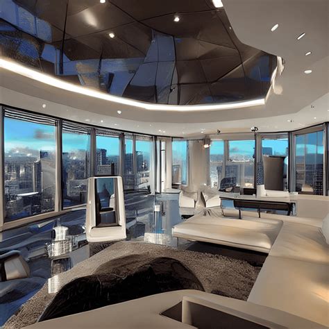 Brutal Style Luxury And Futuristic Penthouse · Creative Fabrica