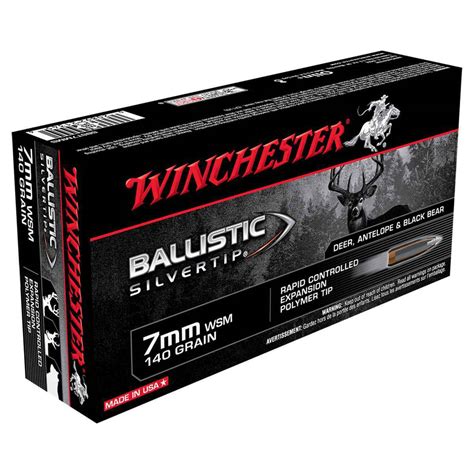 Winchester Ballistic Silvertip 7mm Wsm Winchester Short Magnum 140gr