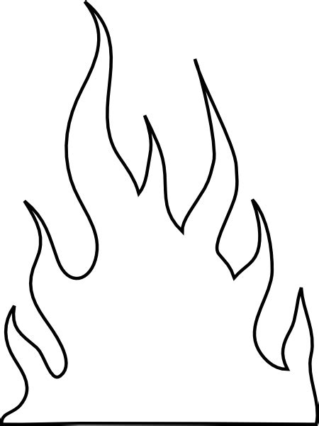 Flames Outlines Clip Art At Vector Clip Art Online Royalty