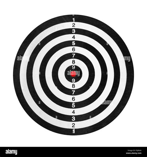 Shooting Range Target Isolated On White Background Stock Photo Alamy