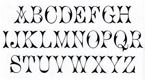13 Vintage Font Alphabet Letters Images Printable Alphabet Letter