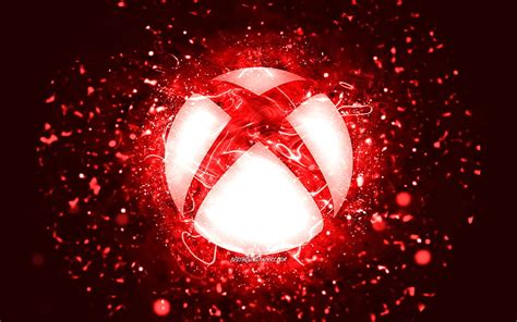 1080x2340px 1080p Free Download Xbox Red Logo Red Neon Lights