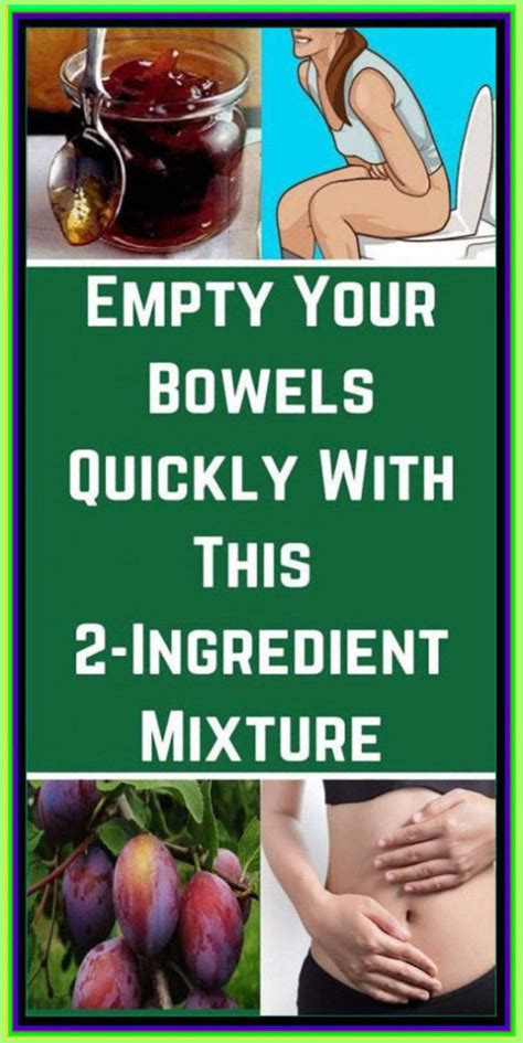 Empty Your Bowels Quickly With This 2 Ingredient Mixture Natural