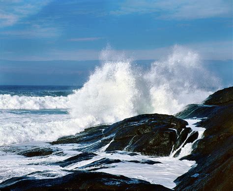 Waves Crashing Against Rocks At Pirate Photograph By Panoramic Images