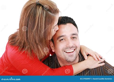 Woman Kisses Her Husband Stock Image Image Of Husband 27950997