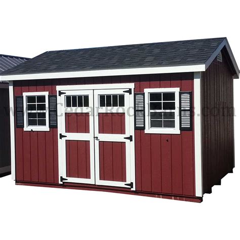 Cottage Workshop Painted W Deluxe Pkg Cedarrockbarns