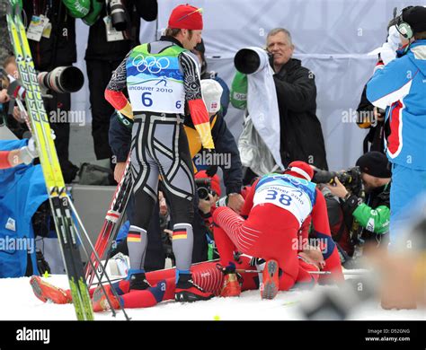 Axel Teichmann Of Germany And Petter Northug Down Of Norway And Odd