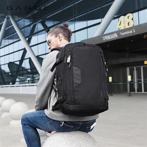 45l Expandable Large Capacity Travel Backpack Mens Laptop Backpack