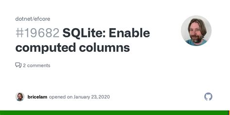 Sqlite Enable Computed Columns Issue Dotnet Efcore Github Hot Sex Picture