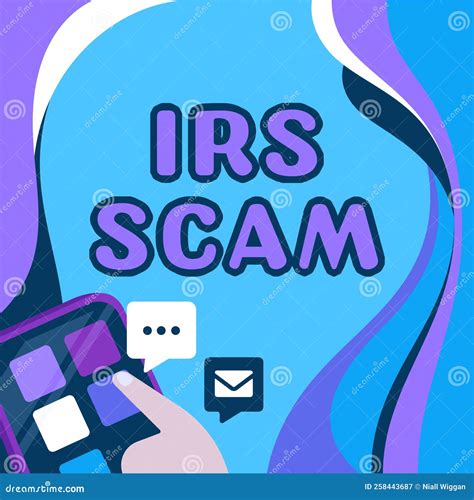 Text Caption Presenting Irs Scam. Business Idea Targeted Taxpayers by