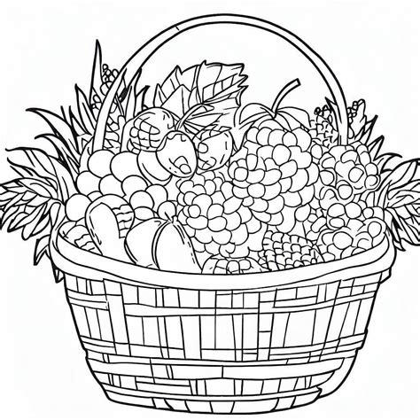Dibujos De Fruteros Y Canasta De Frutas Para Colorear Dibujos Online