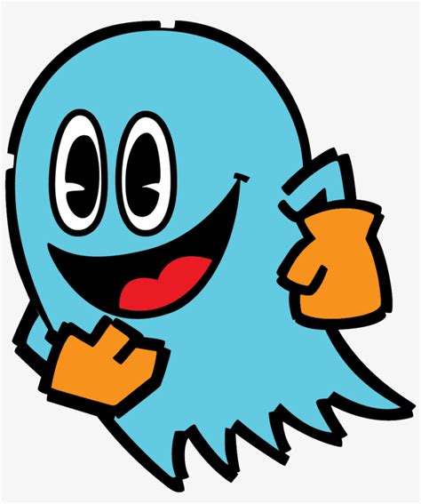 Inky Pac Man Ghost Cartoon Transparent Png 967x1111 Free Download