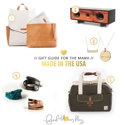 Founded in 1983, top promotional products has strived for complete customer satisfaction second to none, and we still exert that same principle today. Made in the USA Gift Guide // for the Mama | Fresh Mommy Blog