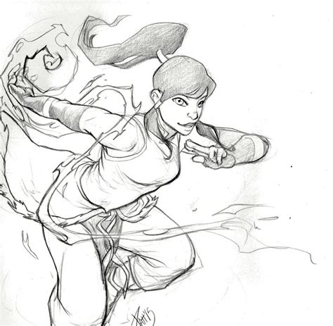 Legend Of Korra Korra Quick Sketch By Luzerrante On Deviantart