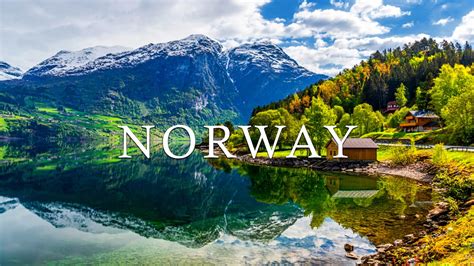Fascinating Natural Scenes In Norway With Soothing Music To Relax 4k