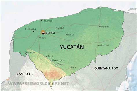 Yucatan Mapa