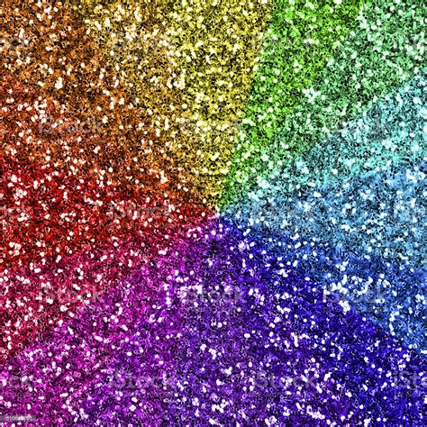 Rainbow Glitter Background Stock Photo Download Image