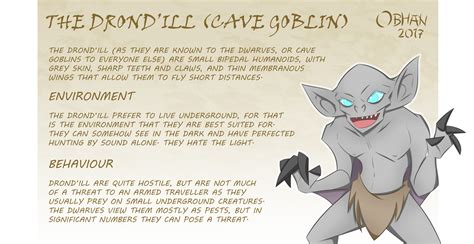 The goblin cave is a dungeon filled with goblins located east of the fishing guild and south of hemenster. KTS RACES - Drond'Ill (Cave Goblins) by Obhan on DeviantArt
