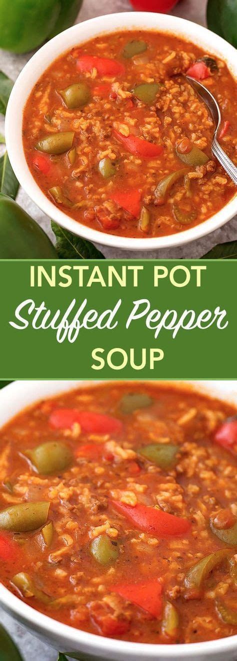 Instant Pot Stuffed Pepper Soup Is A Comforting And Delicious Soup That