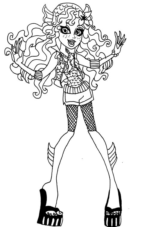 Inesyfederico Clases Monster High Coloring Pages Lagoona Blue