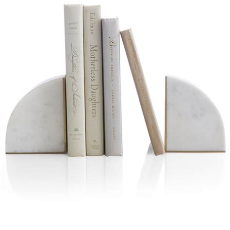 White Marble Bookends Set Of 2 Crate And Barrel