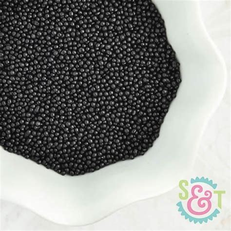 Black Nonpareil Sprinkles Bulk Black Nonpareils Sweets And Treats