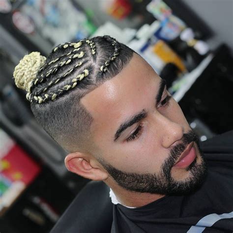 Blurrylow Fade With Beard And Braids Braided Hairstyles Braided Man