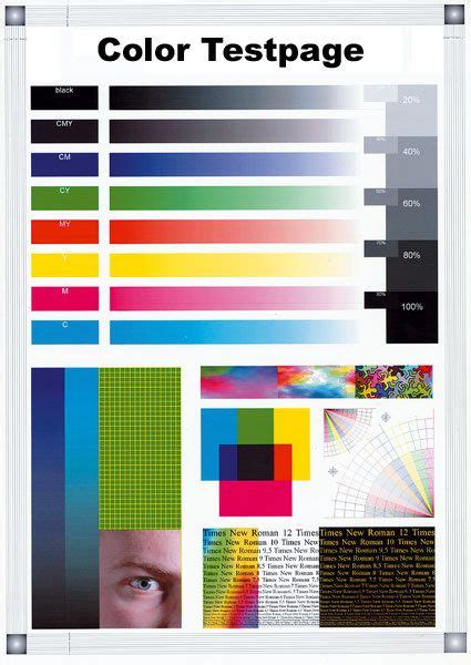 Color test print page colour laser printer test page a color test. Pin on Studio