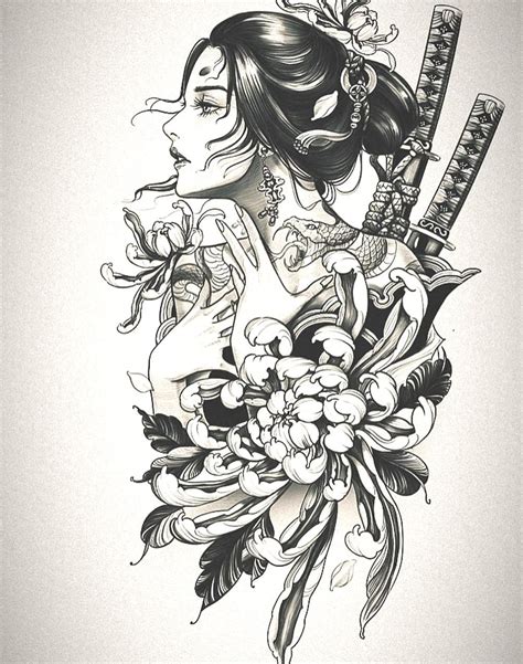 Pin By Emily Suzanne Ford On My Beautiful Collections Geisha Tattoo