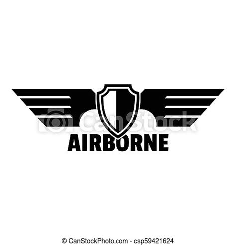Airborne Wings Logo Simple Style Airborne Wings Logo Simple