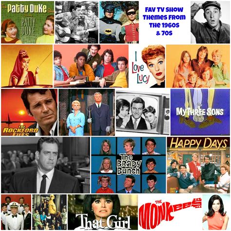 1960s Tv Shows Jeanie Rhoades Thought Collage