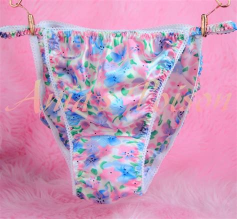 ania s poison manties s xxl floral pastel spring prints rare 100 polyester string bikini