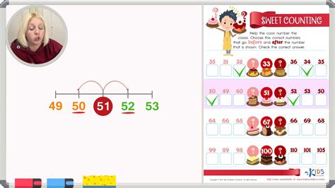 Sweet Counting Before And Aftre Numbers Learning Video Kids Academy