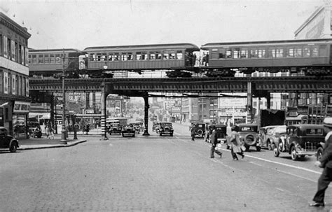 The Elevated Train El At Myrtle Avenue Photograph By New York Daily