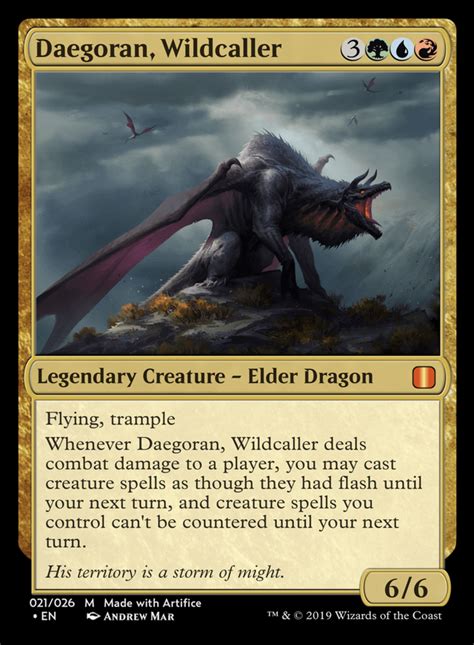 Daily Commander Series 1 Temur Elder Dragon Custommagic
