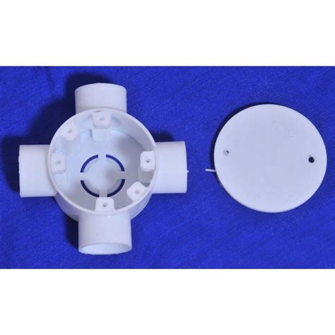 round 25mm pvc junction box 4 way at rs 19 piece in rajkot id 14824571512