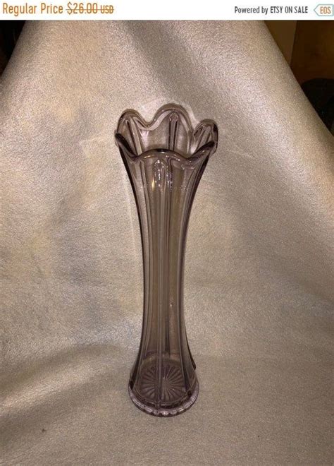 Vintage Clear Glass Fluted Vase Glass Designs