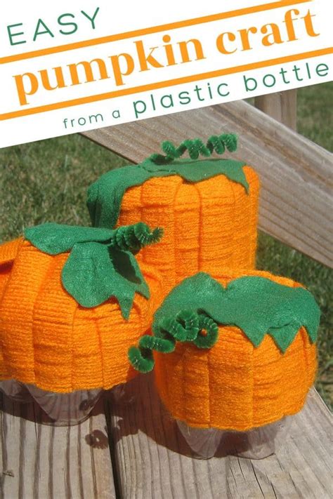 Easy Pumpkin Craft With Plastic Bottles Organized 31