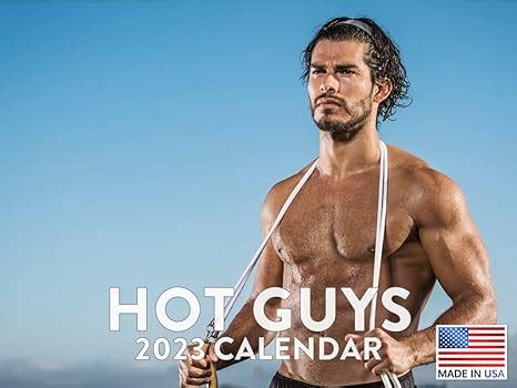 Hot Guy Calendar 2023 Monthly Wall Hanging Calendars Cute Muscular Hot