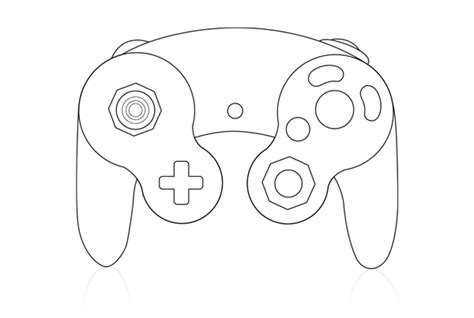 How To Draw Gamepad Controller 3 Coloring Pages And