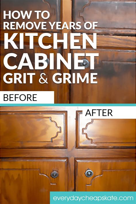 Keeping a clean kitchen is an essential step in household hygiene but cabinets are often forgotten. How to Remove Years of Kitchen Cabinet Grit and Grime ...