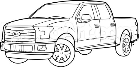 Coloring Pages Of Cars And Trucks Redpickuptruck Truck Coloring Ford Trucks Coloring Pages