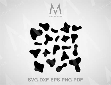 Cow Spots Svg Cow Print Svg Cow Pattern Svg Cut Files For Etsy