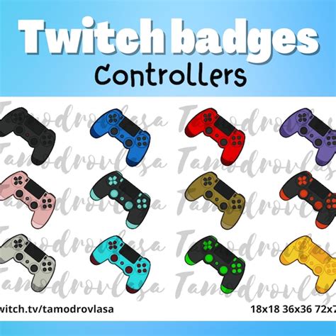 Twitch Controller Badge Etsy