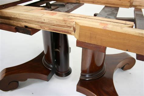 48 wide x 72″ length. Antique Mahogany Monumental Empire Split Pedestal Dining ...