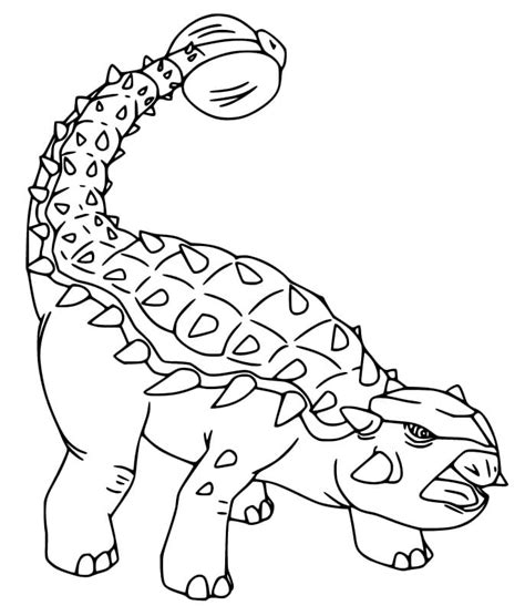 Printable Ankylosaurus Coloring Page Free Printable Coloring Pages My